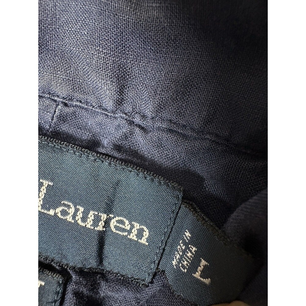 Ralph Lauren Shirt Mens L Blue Short Sleeve Classic Fit Button-Down Logo Casual - Picture 4 of 6